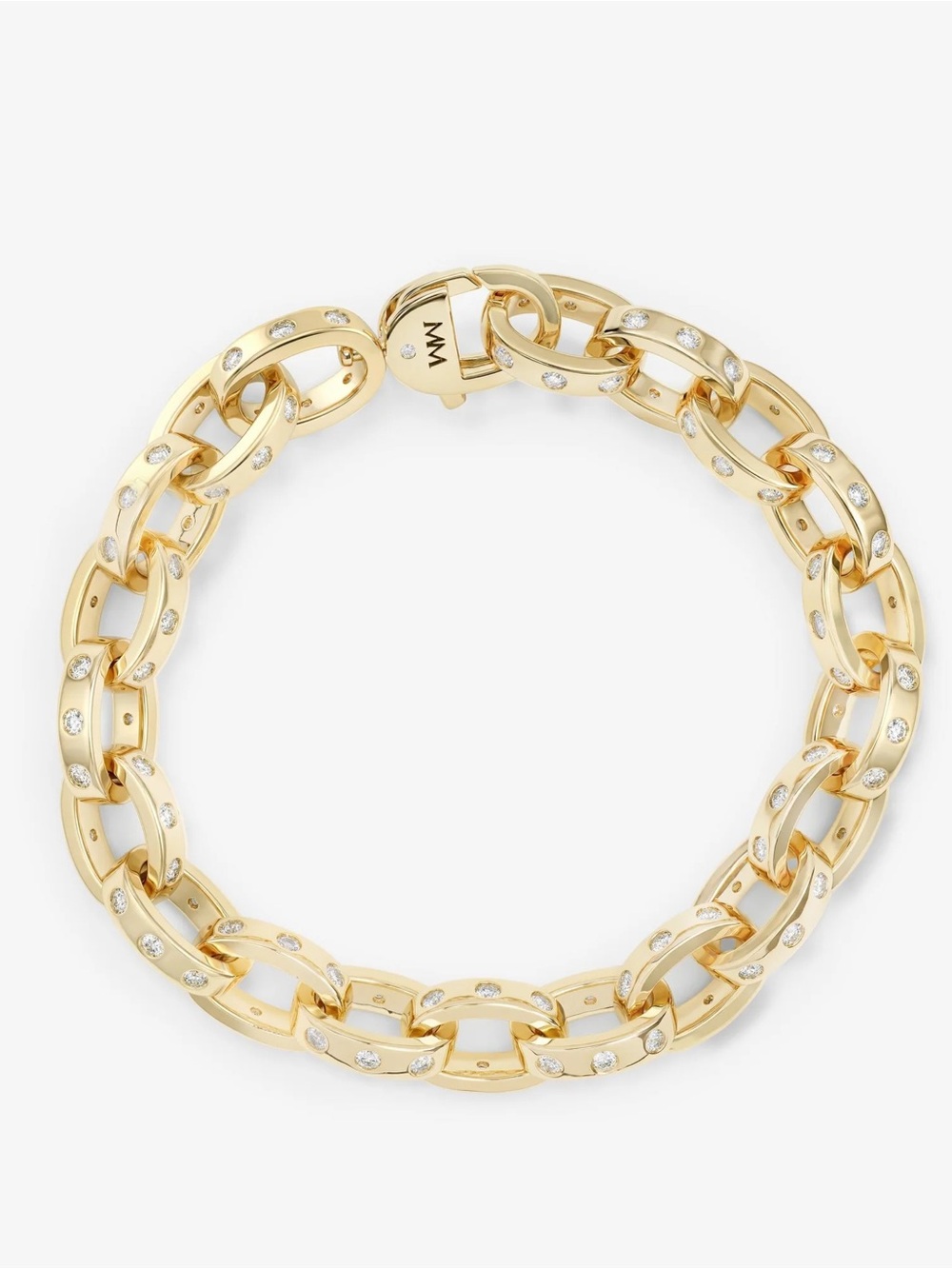 Melinda Maria Gold Pavé Link Bracelet